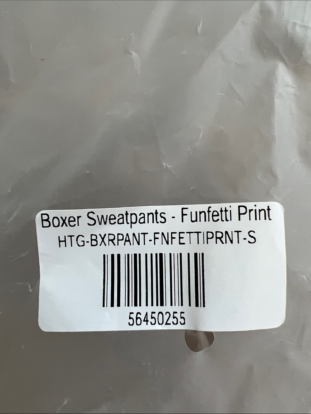 PARKE Funfetti Print Heritage Boxer Sweatpants Birthday Size Small NEW IN BAG - Picture 2 of 7